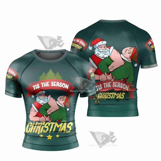 Santa Submission Short Sleeve Rashguard