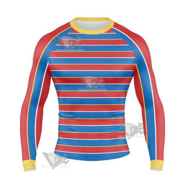 Sesame Street Ernie Line Cosplay Long Sleeve Compression Shirt