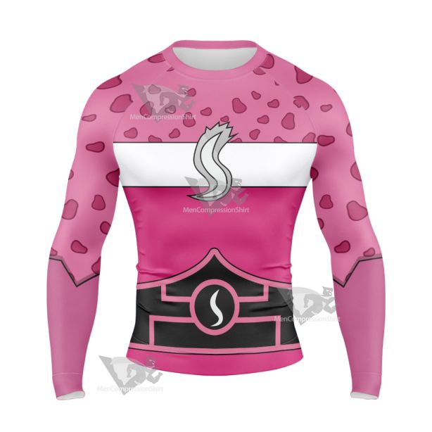 Shezow Pink Cosplay Long Sleeve Compression Shirt