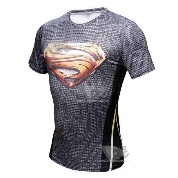 Short Sleeve Kent Compression Shirts For Men