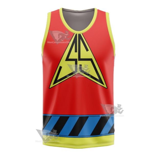 Silver Streak Red And Yellow Cosplay Basketball Jersey