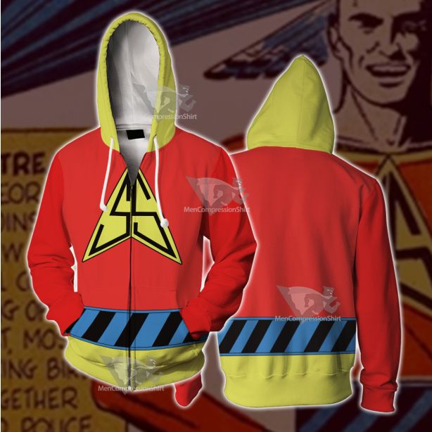 Silver Streak Red And Yellow Cosplay Zip Up Hoodie