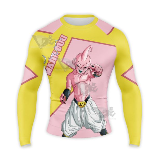 Skinny Majin Buu Dragon Ball Z S Long Sleeve Compression Shirt