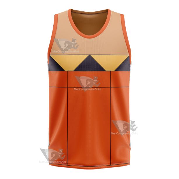 Skullgirls Cerebella Orange Basketball Jersey