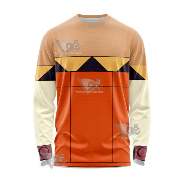 Skullgirls Cerebella Orange Long Sleeve Shirt