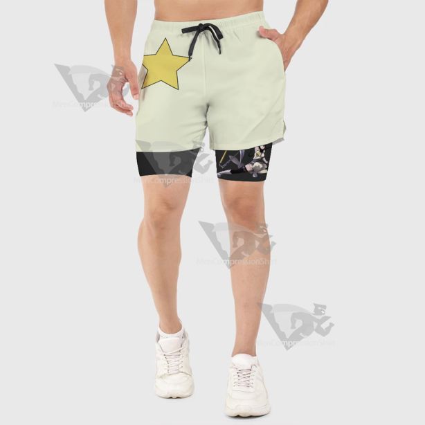 Soul Eater Nakatsukasa Tsubaki Yellow Men Compression Gym Short