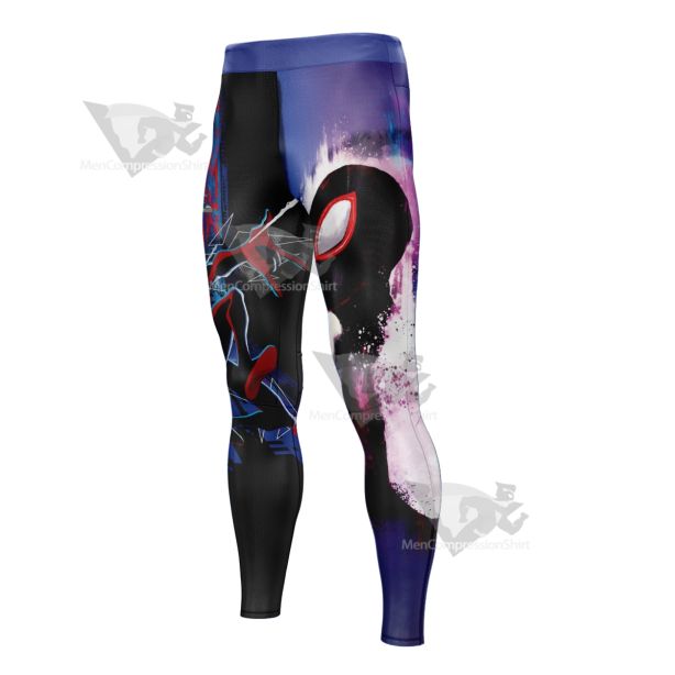 Spider Kids Blue Men Compression Legging