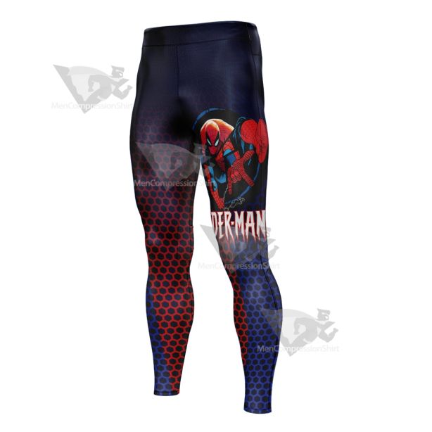 Spiderman Classic Blue Men Compression Legging