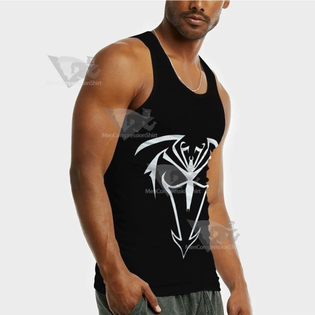 Spiderman Unlimited Symbiote Black Sleeveless Compression Shirt