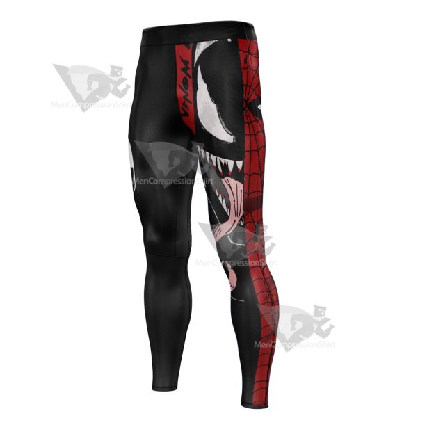 Spiderman Venom Black Men Compression Legging