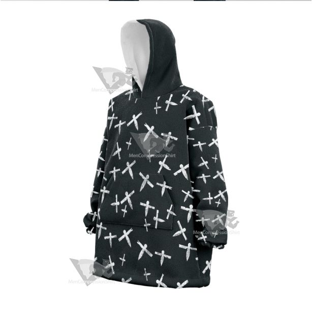 Spirited Away Paper Plane Snug Oversized Blanket Hoodie