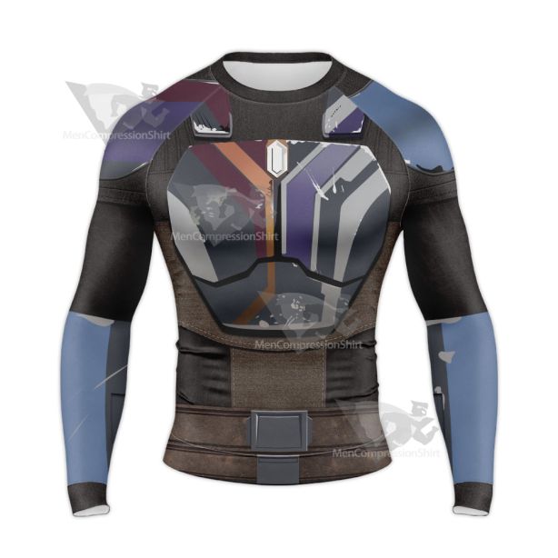 Star Wars Ahsoka Live Action Sabine Long Sleeve Compression Shirt