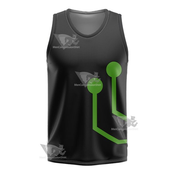 Stretch Armstrong Circuit Stream Green Cosplay Basketball Jersey