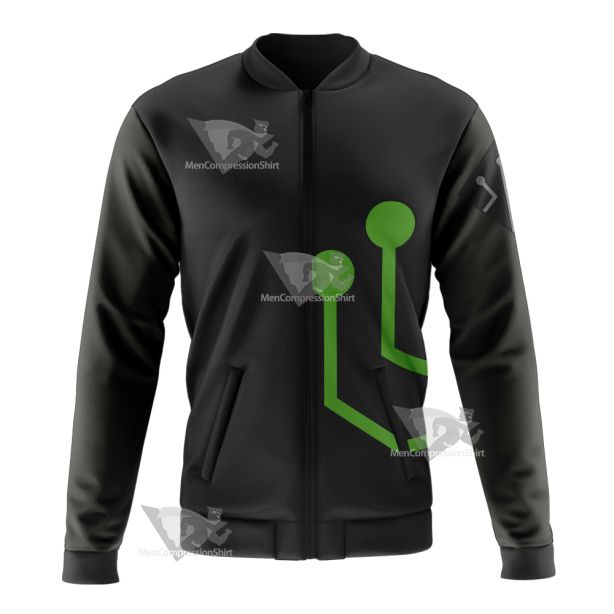 Stretch Armstrong Circuit Stream Green Cosplay Bomber Jacket