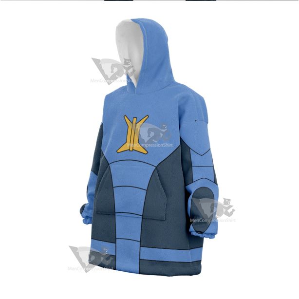 Stretch Armstrong Jake Blue Cosplay Snug Oversized Blanket Hoodie