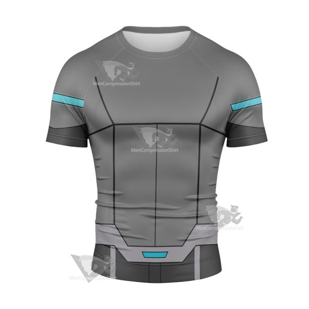 Stretch Armstrong Riya Dashti Grey Short Sleeve Compression Shirt