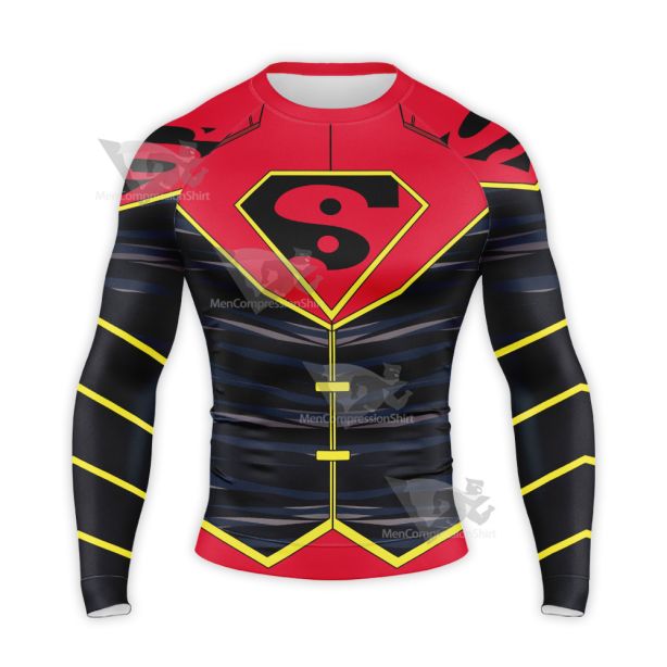 Super Man Of China Kong Kenan New Suit Long Sleeve Compression Shirt