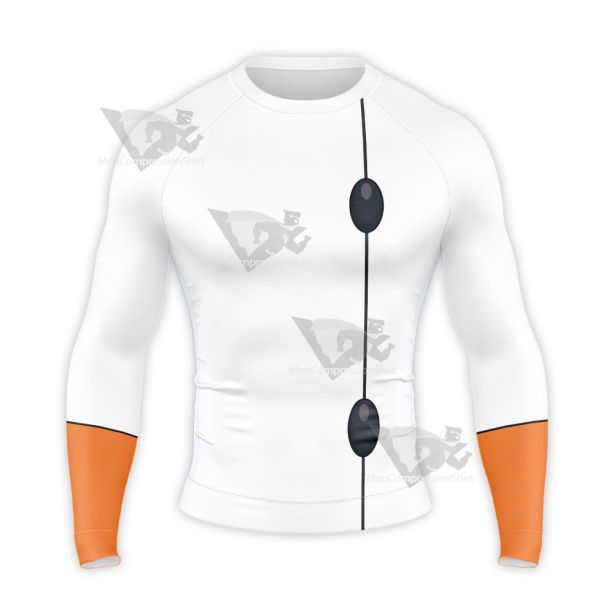 Super Robot Monkey Chiro White Cosplay Long Sleeve Compression Shirt