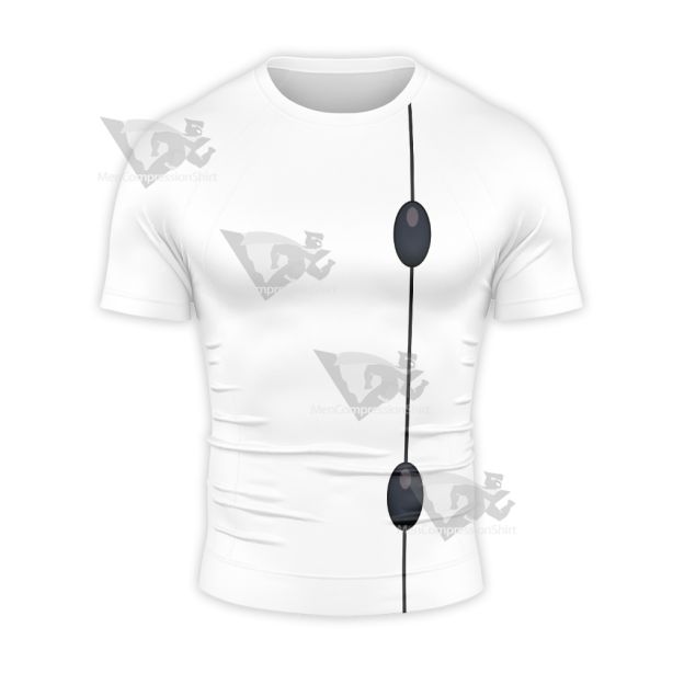 Super Robot Monkey Chiro White Cosplay Short Sleeve Compression Shirt