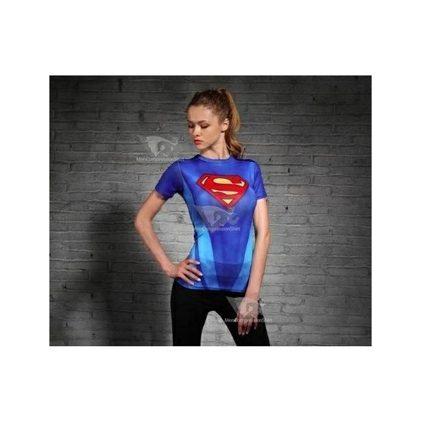 Supergirl Kara Zor-El Compression Short Sleeve Rash Guard