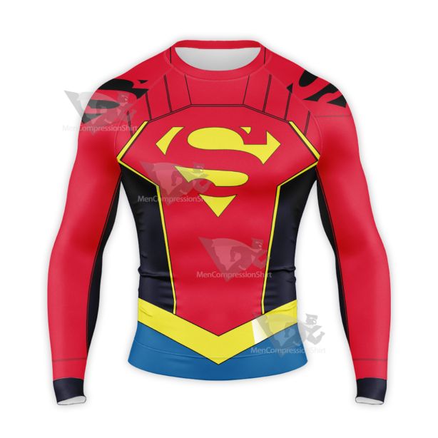 Supergirl Kara Zor El New Suit Long Sleeve Compression Shirt