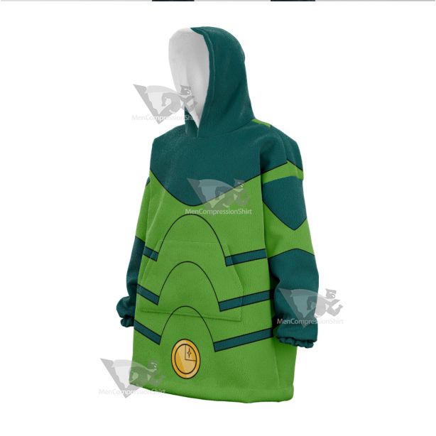 Superheroes Chameleon Boy Green Cosplay Oversized Blanket Hoodie