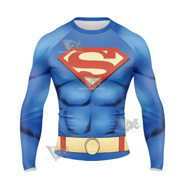 Superman 2023 Clark Kent Long Sleeve Compression Shirt