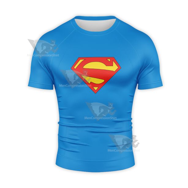 Superman Badge 2011 Short Sleeve Compression Shirt