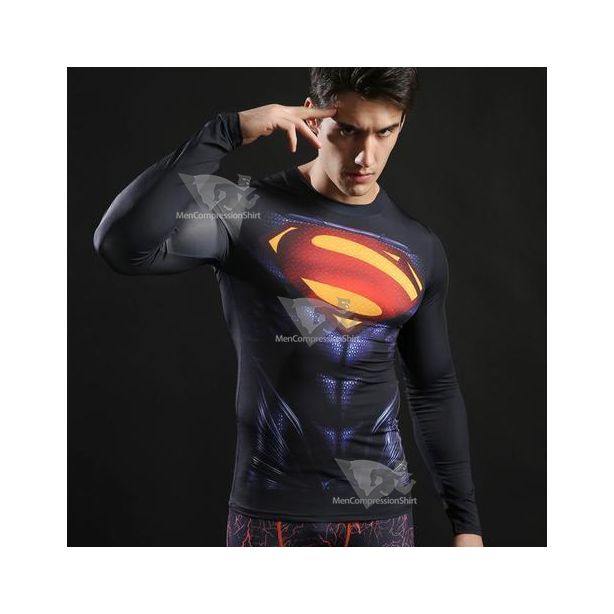 Superman Evil Compression Long Sleeve Rashguard