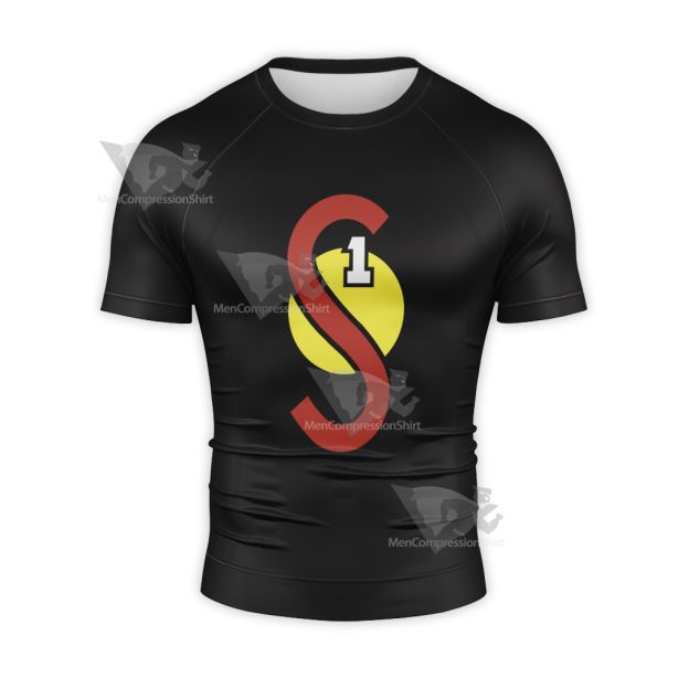 Superman Flash Point Short Sleeve Compression Shirt