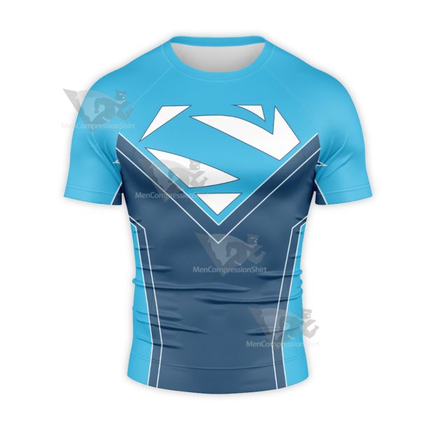 Superman Jon Kent Tight Short Sleeve Compression Shirt