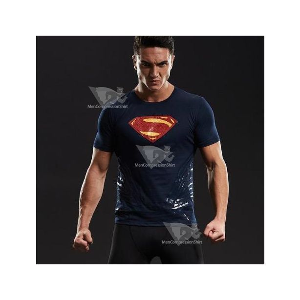 Superman Man Of Tomorrow Short Sleeve Compression Rashguard