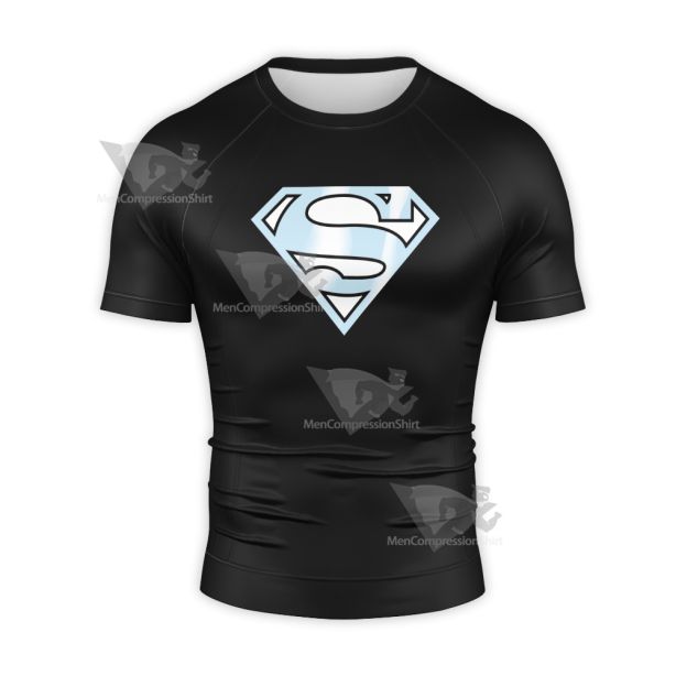 Superman Solar Suit Short Sleeve Compression Shirt