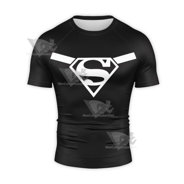 Superman Son Of Superman Kal El Short Sleeve Compression Shirt