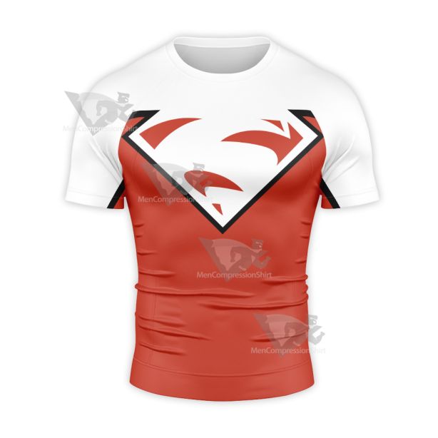 Superman Superwoman Lana Short Sleeve Compression Shirt