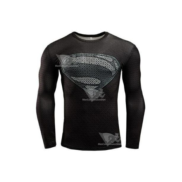 Superman World Of New Superman Long Sleeve Compression Rashguard