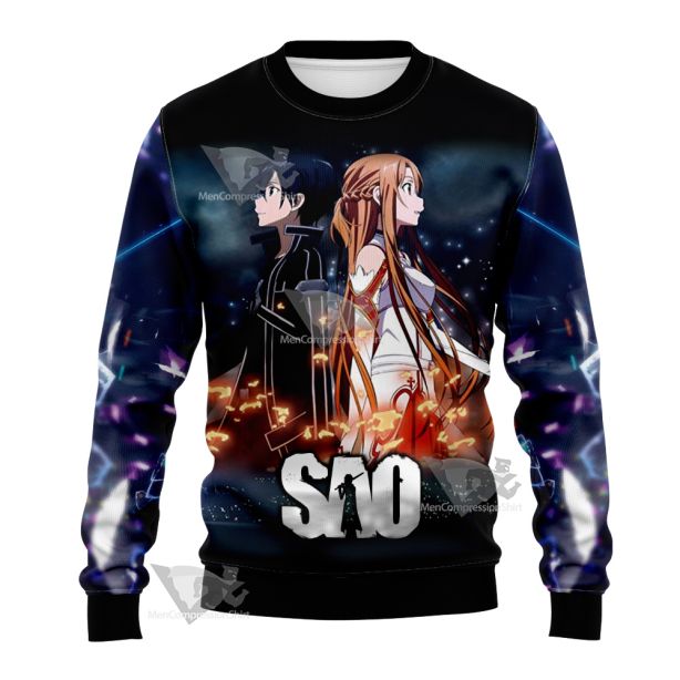 Sword Art Online Kirito And Ggo Asuna Sweatshirt