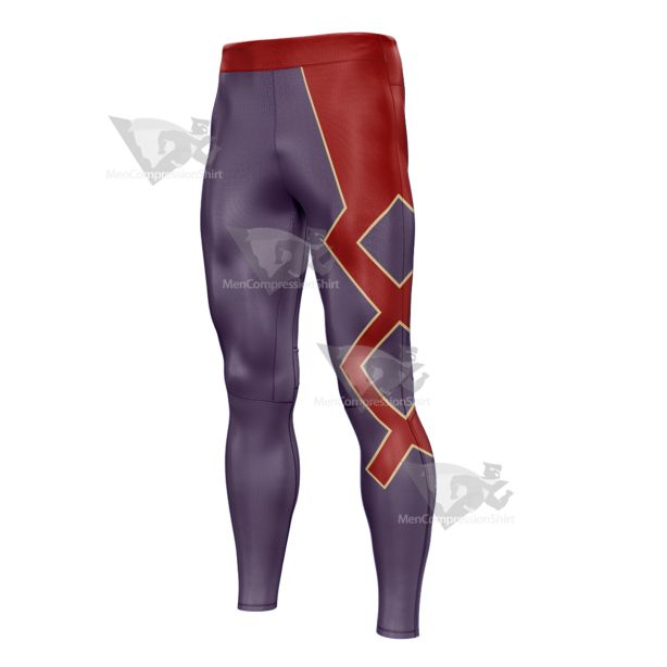 Sword Art Online Konno Yuuki Purple Mens Compression Legging