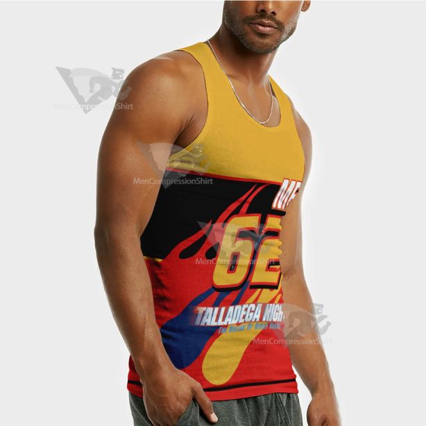 Talladega Nights I Wanna Go Fast Sleeveless Compression Shirt