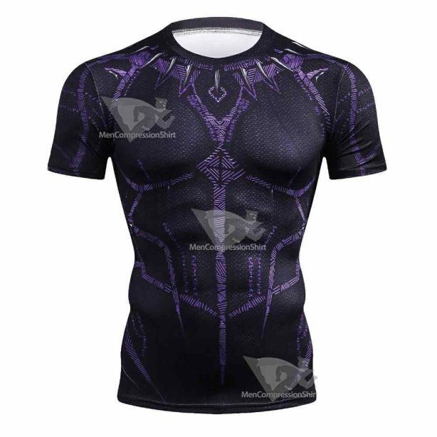 Tchalla Short Sleeve Compression Shirt For Men