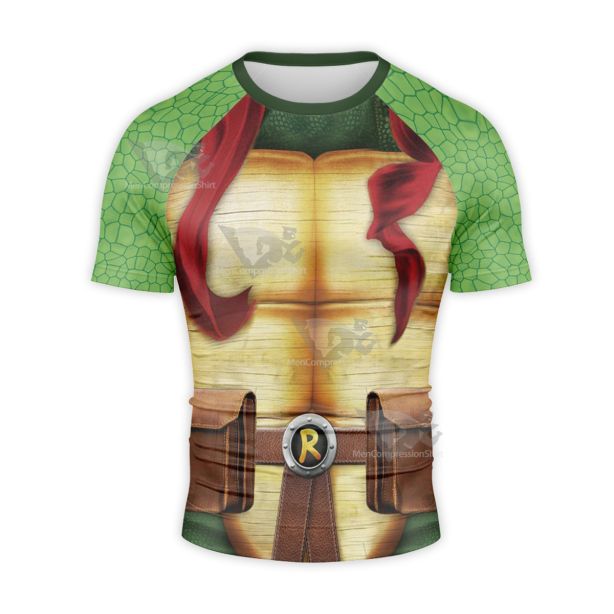 Teenage Mutant Ninja Turtles Raphael Short Sleeve Compression Shirt