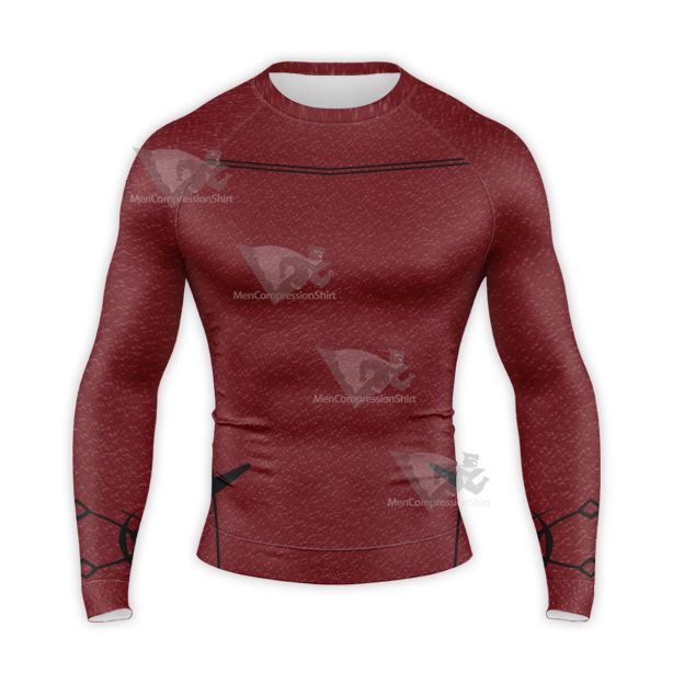 Tekken 7 Hwoarang Red Coat Long Sleeve Compression Shirt