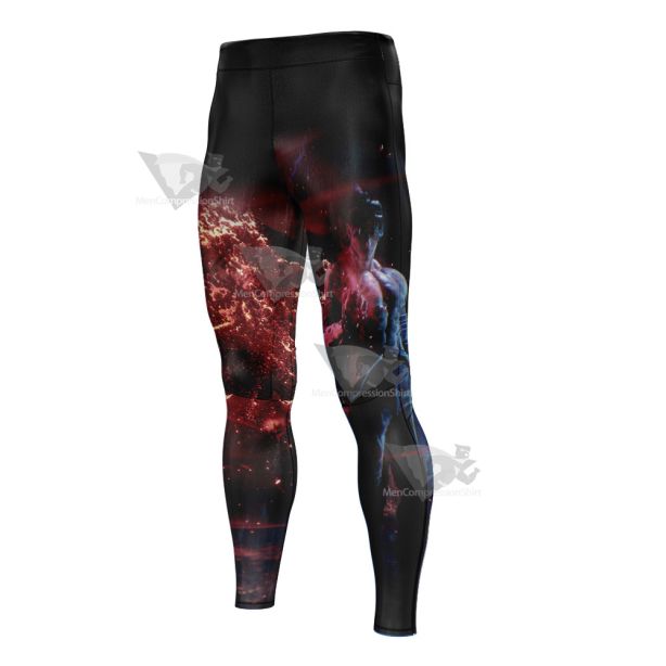 Tekken 8 Jin Kazama Mens Compression Legging