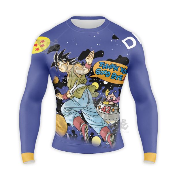 Thank You Goodbye Dragon Ball Universe Long Sleeve Compression Shirt