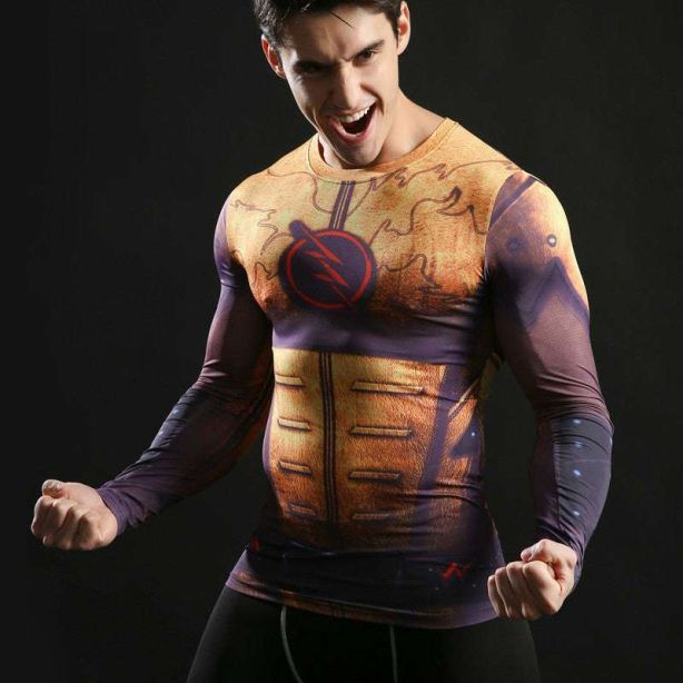 Thawne Man Long Sleeve Compression Shirts