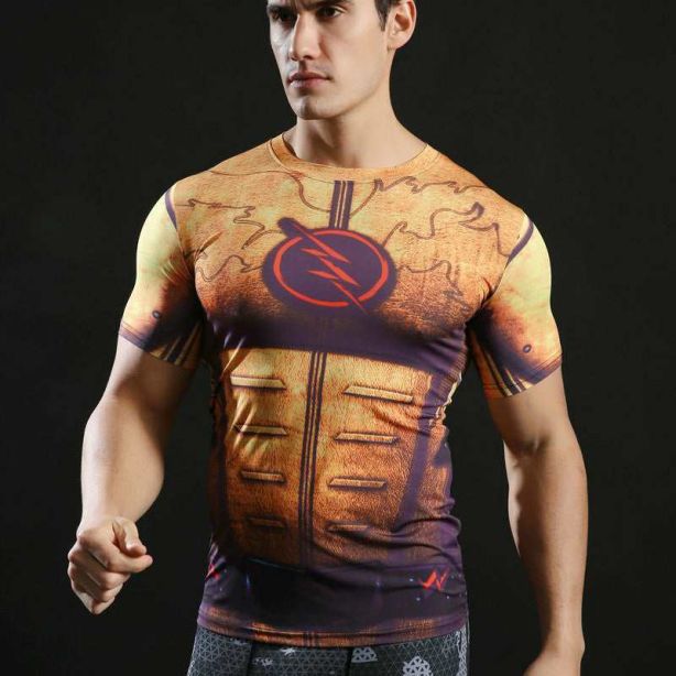 Thawne Short Sleeves Man Compression Shirt