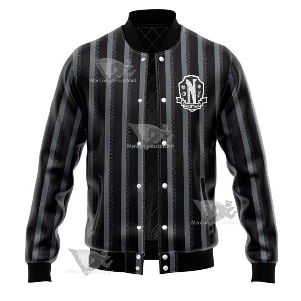 The Addams Family 2022 Wednesday Addams Varsity Jacket