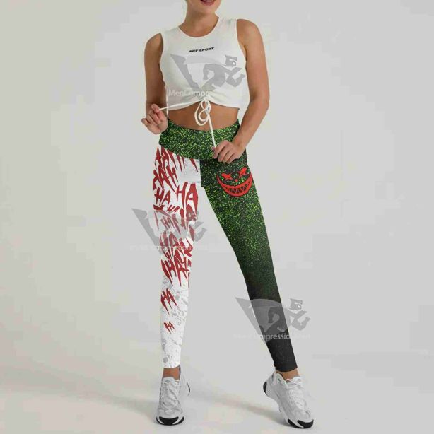 The Choker Horror Halloween Leggings