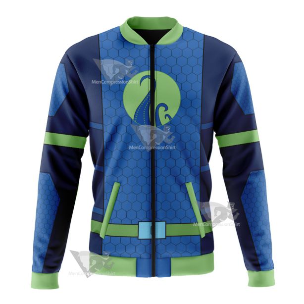 The Deep Fontaine Nekton Green Cosplay Bomber Jacket