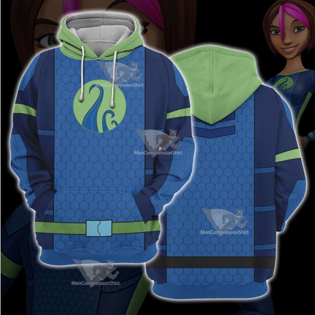 The Deep Fontaine Nekton Green Cosplay Hoodie